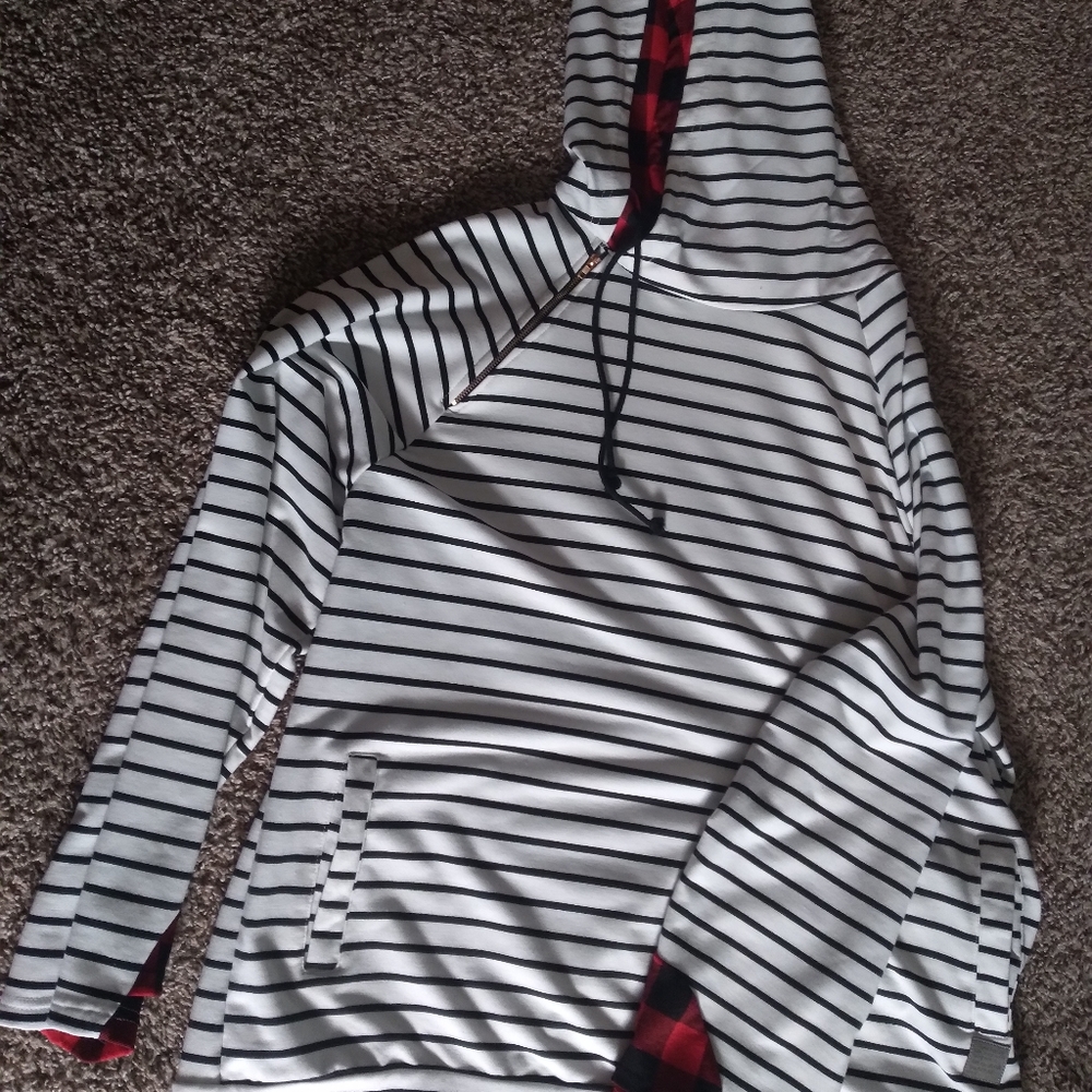 Striped hoodie